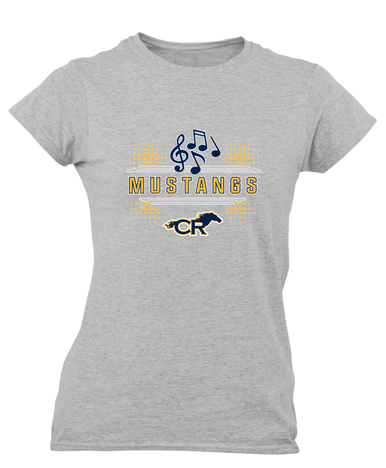 Cypress Ranch Mustangs Band # 3 Women's Premium SS T-Shirt