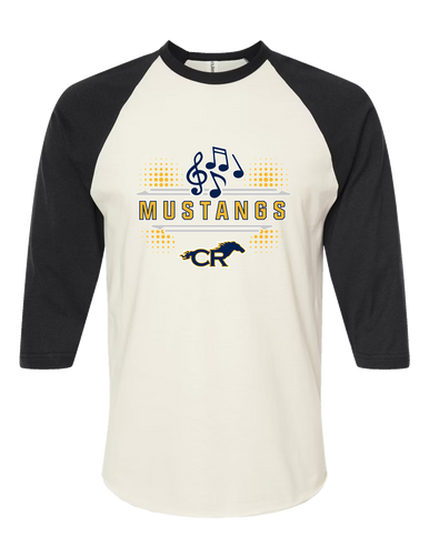 Cypress Ranch Mustangs Band # 3 Women's Baseball T-Shirt