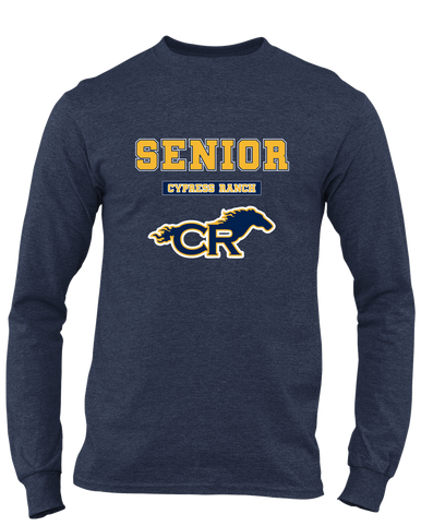 Cypress Ranch Mustangs Senior #2 Men's LS T-Shirt