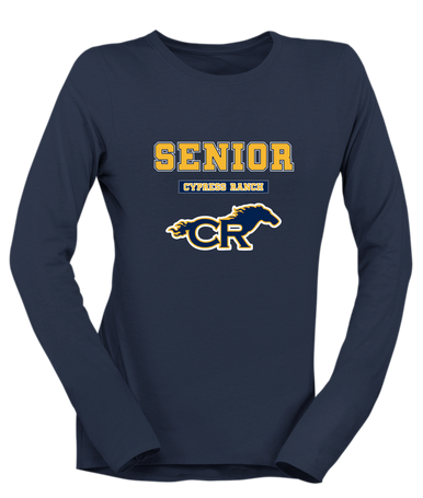 Cypress Ranch Mustangs Senior #2 Women's Premium LS T-Shirt