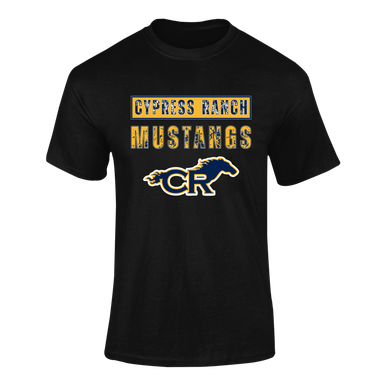 Cypress Ranch Mustangs Mascot #9 Men's SS T-Shirt
