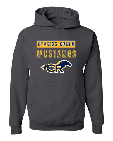 Cypress Ranch Mustangs Mascot #9 Men's Premium Hoodie