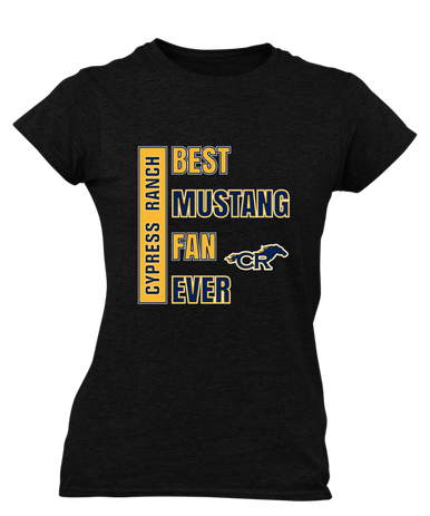 Cypress Ranch Mustangs Best Mustang Fan Women's Premium SS T-Shirt