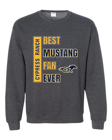 Cypress Ranch Mustangs Best Mustang Fan Men's Sweatshirt