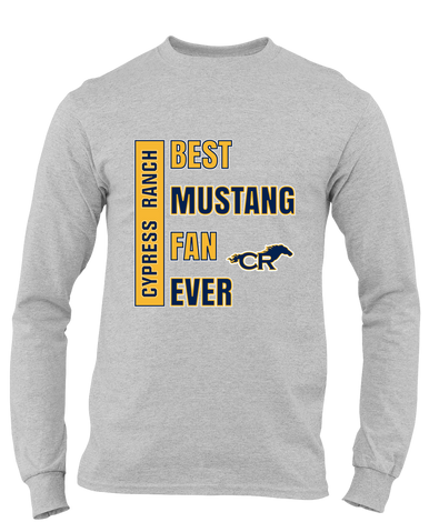 Cypress Ranch Mustangs Best Mustang Fan Men's Premium LS T-Shirt