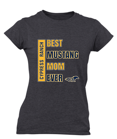 Cypress Ranch Mustangs Best Mustang Mom Women's Premium SS T-Shirt