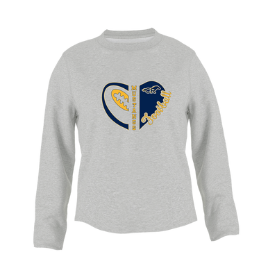 Cypress Ranch Mustangs Heart Football Women's Sweatshirt