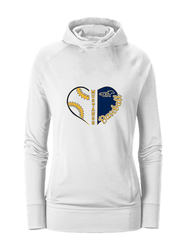 Cypress Ranch Mustangs Heart Baseball Women's Hoodie