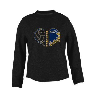 Cypress Ranch Mustangs Heart Volleyball Women's Sweatshirt