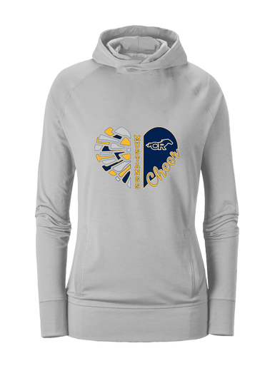 Cypress Ranch Mustangs Heart Cheer Women's Hoodie