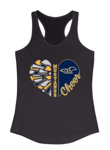 Cypress Ranch Mustangs Heart Cheer Women's Tank Top