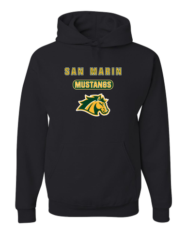 San Marin Mustangs Mascot #3 Men's Premium Hoodie
