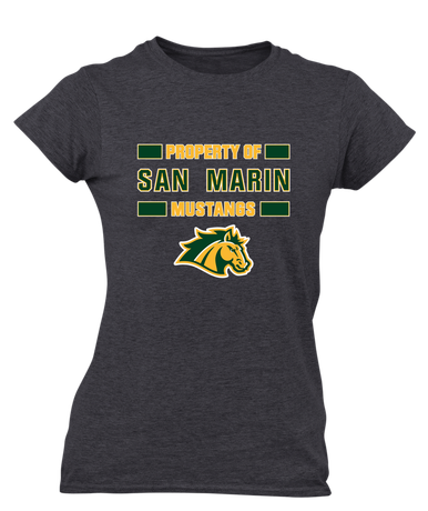 San Marin Mustangs Property Of Women's SS T-Shirt