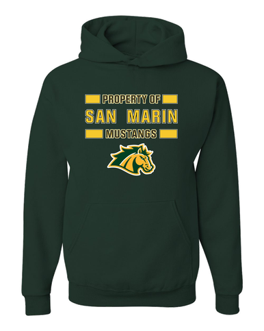San Marin Mustangs Property Of Men's Premium Hoodie