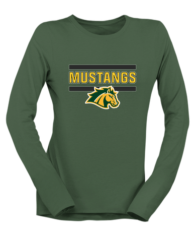 San Marin Mustangs Mascot #5 Women's Premium LS T-Shirt