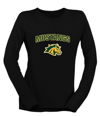 San Marin Mustangs Mascot #6 Women's Premium LS T-Shirt