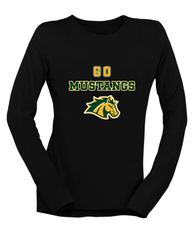 San Marin Mustangs Go Team Women's LS T-Shirt