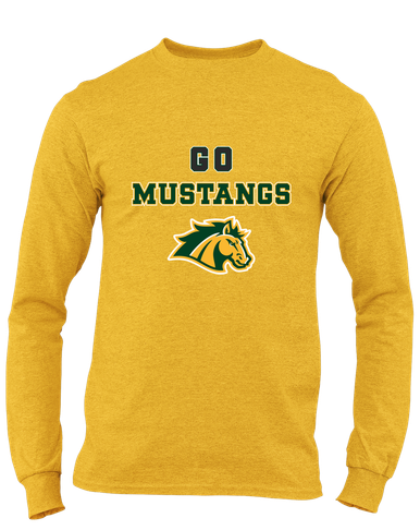 San Marin Mustangs Go Team Men's LS T-Shirt