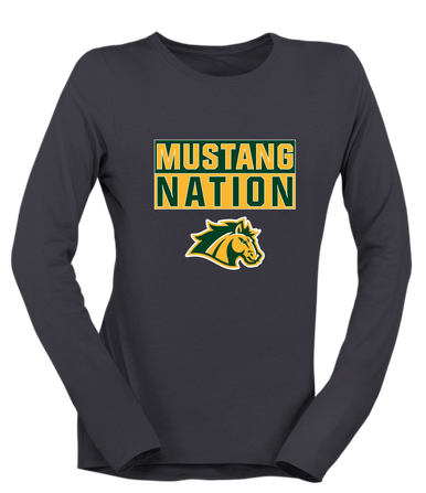 San Marin Mustangs Nation #1 Women's Premium LS T-Shirt