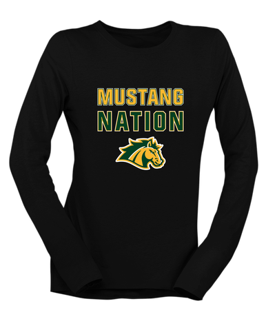 San Marin Mustangs Nation #2 Women's LS T-Shirt