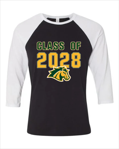 San Marin Mustangs Class of 2028 Men's Baseball T-Shirt