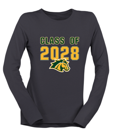 San Marin Mustangs Class of 2028 Women's Premium LS T-Shirt