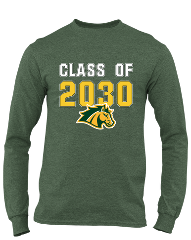 San Marin Mustangs Class of 2030 Men's LS T-Shirt
