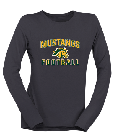 San Marin Mustangs Football #1 Women's LS T-Shirt
