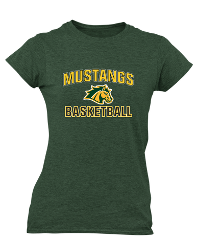 San Marin Mustangs Basketball #1 Women's SS T-Shirt