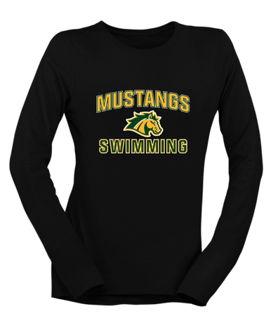 San Marin Mustangs Swimming Women's LS T-Shirt
