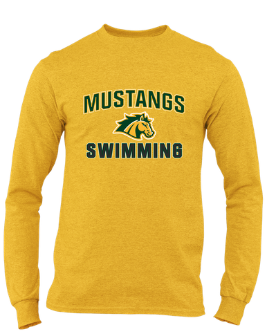 San Marin Mustangs Swimming Men's LS T-Shirt