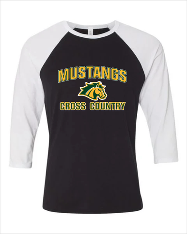 San Marin Mustangs Cross Country Men's Baseball T-Shirt