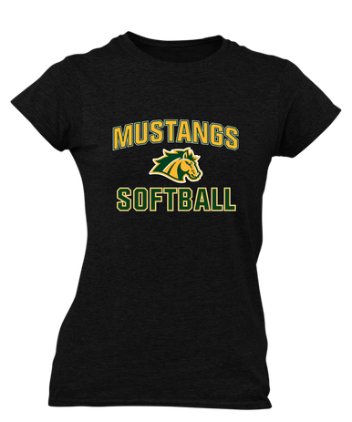San Marin Mustangs Softball #1 Women's SS T-Shirt