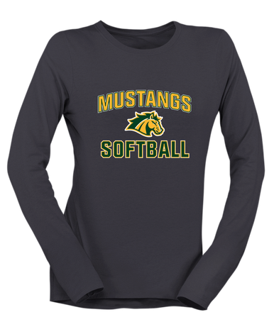 San Marin Mustangs Softball #1 Women's Premium LS T-Shirt