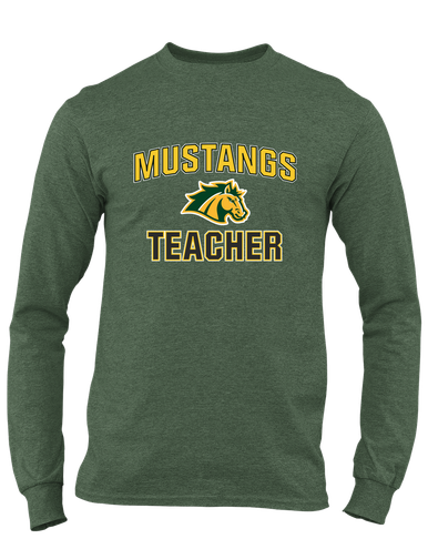 San Marin Mustangs Teacher Men's LS T-Shirt