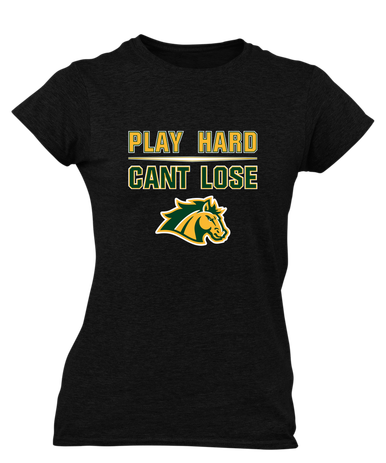 San Marin Mustangs Play Hard, Can't Lose Women's SS T-Shirt