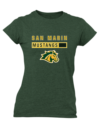 San Marin Mustangs Mascot #7 Women's SS T-Shirt