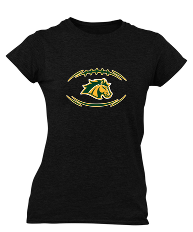 San Marin Mustangs Football #3 Women's SS T-Shirt