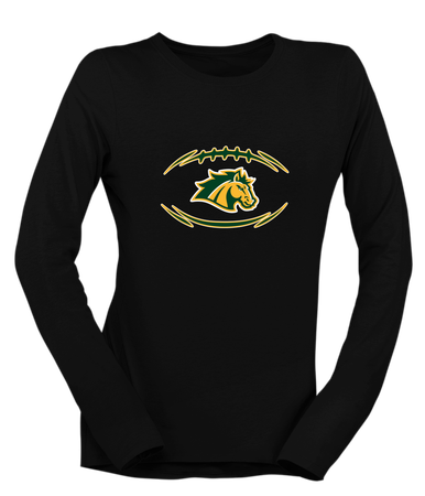 San Marin Mustangs Football #3 Women's LS T-Shirt