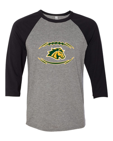 San Marin Mustangs Football #3 Men's Baseball T-Shirt