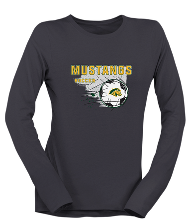 San Marin Mustangs Soccer #2 Women's Premium LS T-Shirt