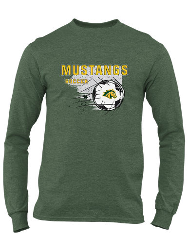 San Marin Mustangs Soccer #2 Men's LS T-Shirt