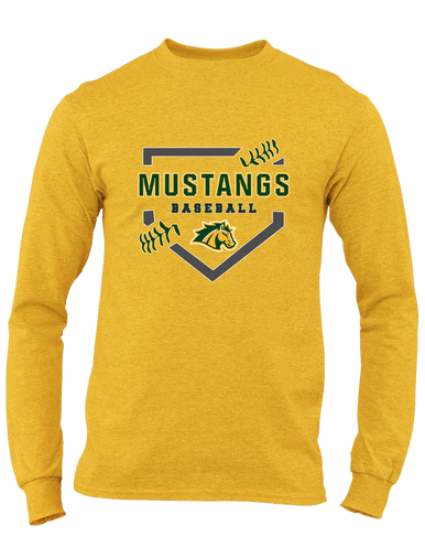 San Marin Mustangs Baseball #2 Men's LS T-Shirt