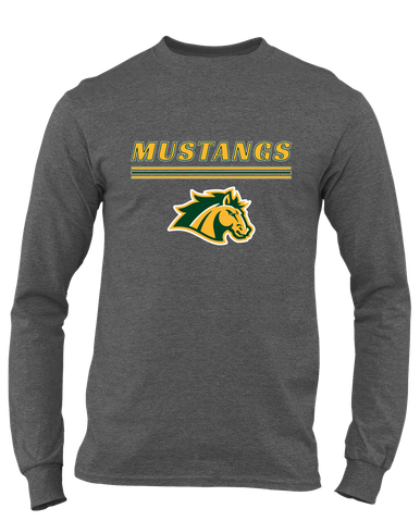 San Marin Mustangs Mascot #8 Men's LS T-Shirt