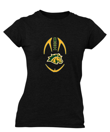 San Marin Mustangs Football #4 Women's SS T-Shirt
