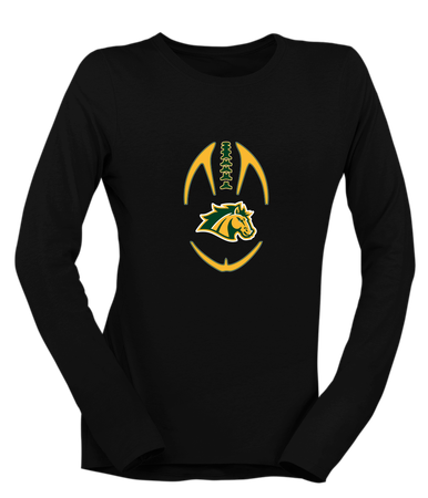 San Marin Mustangs Football #4 Women's LS T-Shirt