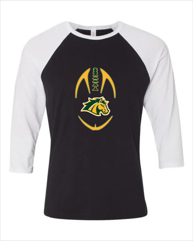 San Marin Mustangs Football #4 Men's Baseball T-Shirt