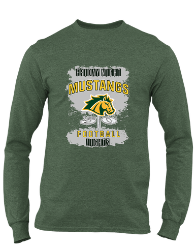 San Marin Mustangs Football #6 Men's LS T-Shirt