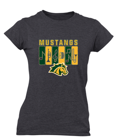 San Marin Mustangs Band # 2 Women's SS T-Shirt