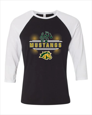 San Marin Mustangs Band # 3 Men's Baseball T-Shirt
